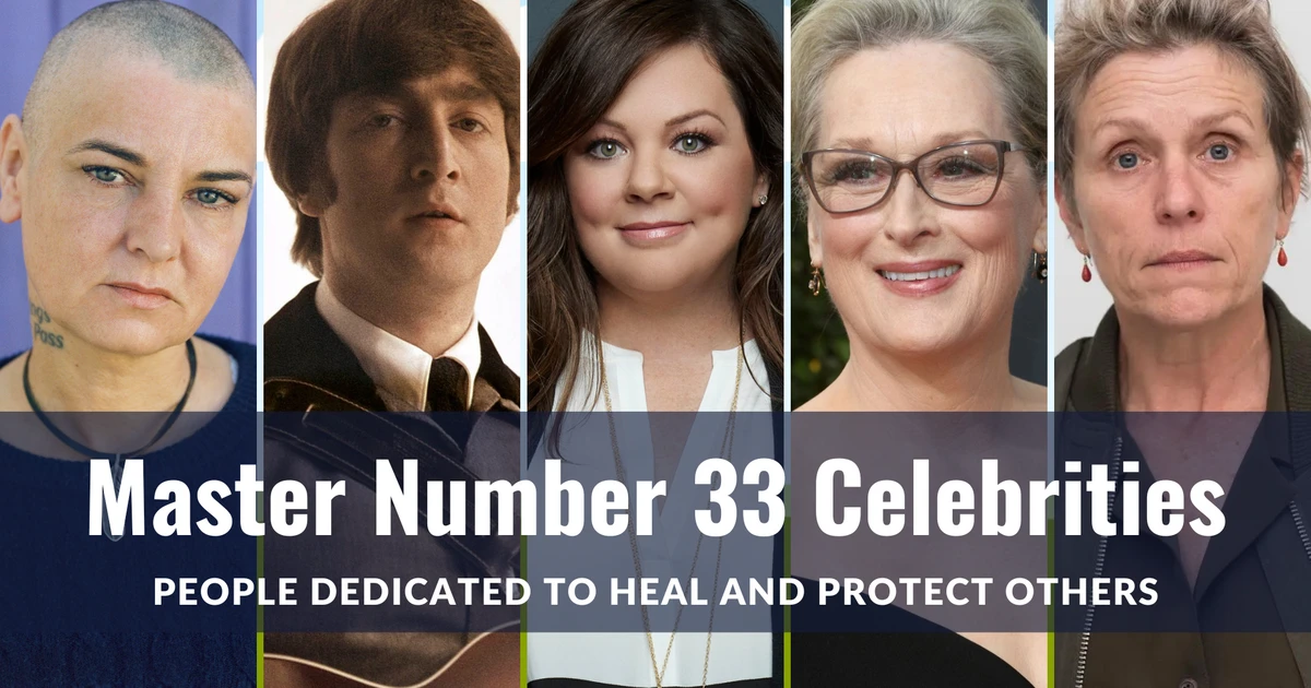 master number 33 celebrities