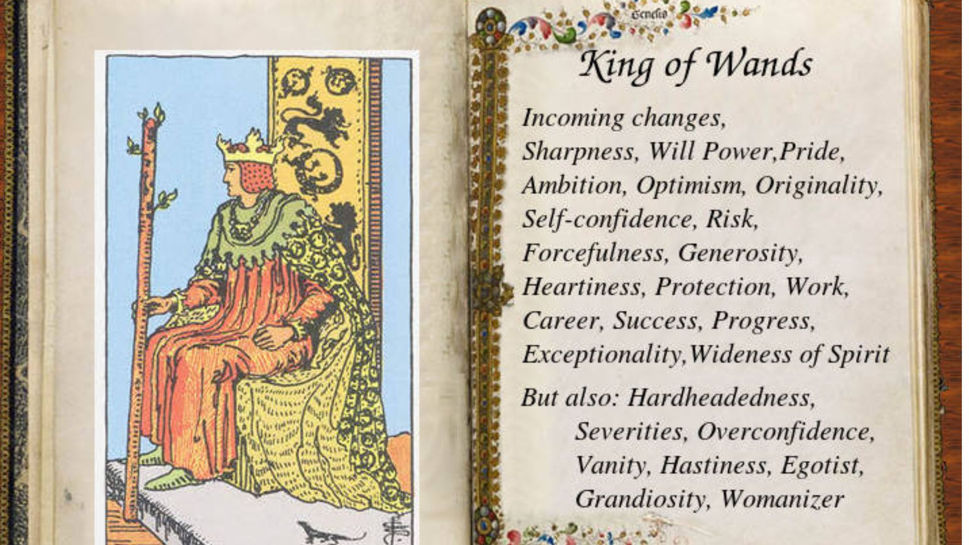King Of Wands Tarot Card Meaning Leadership Creativity And Passion